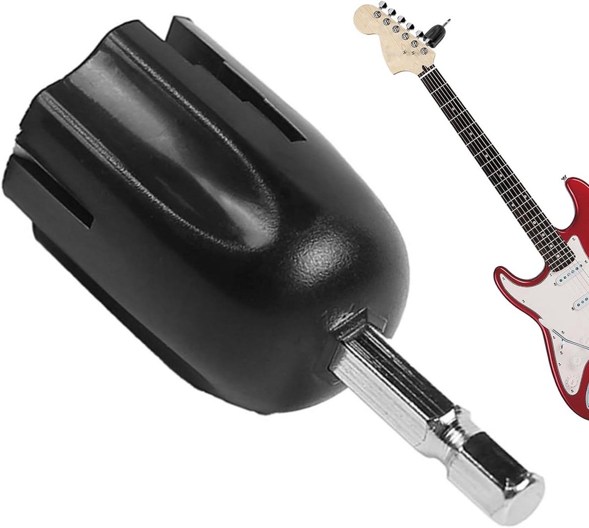 Gitaar Snaarwinder - Peg Winder - Snaar Wisselen - Met Boor Adapter - 30 gram - Zwart