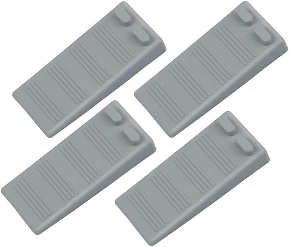 Rubberen deurstopper - Vloerstopper - Deuren Beschermen - Geen Installatie Nodig - N.v.t. - Grijs