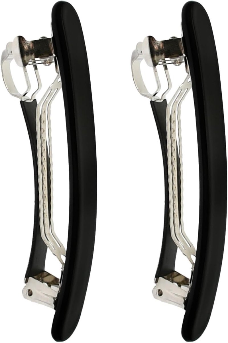 Zwarte Haarspeldjes - Haarclips Set - Kapsel Stylen - Veilig Comfortabel Design - 2 Stuks