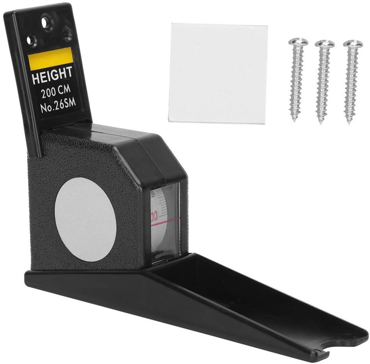 SOUQONE- Hoogtemeter 2 Meter - Intrekbaar Meetlint - Wandmontage - Voor Volwassenen/Kinderen - Duidelijke Markeringen - Eenvoudig te Bevestigen - Lengtemeter