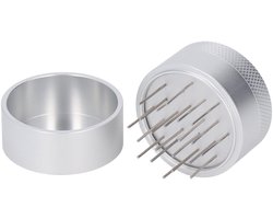 Dailygoods- Koffiedistributie Roestvrij Stalen Naald - Barista-accessoire - Gelijkmatige Verdeler - Consistente Stampdiepte - Verbeterde Extractie - Koffieaccessoire