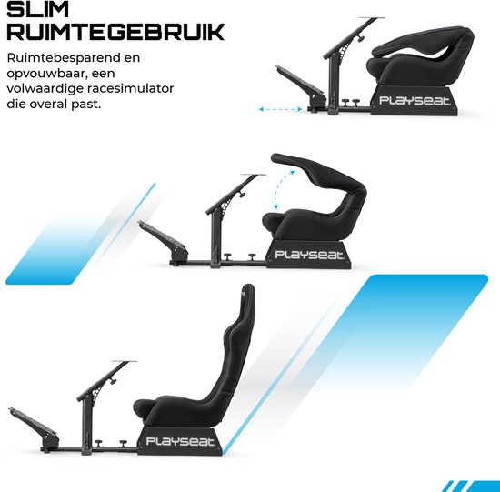 Playseat® Evolution Racestoel - Verstelbare Race Cockpit - Inklapbaar - Alcantara - Zwart van Playseat® — afbeelding 3