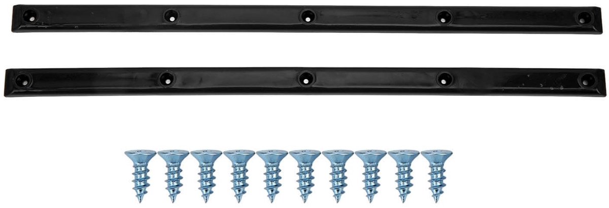 Dailygoods- Skateboard Rails Slijtvaste Flexibele Ribben - Edge Protector - Vloerbescherming - Eenvoudig te installeren - Vermindering van wrijving - Zwarte versie - Skateboard Bescherming