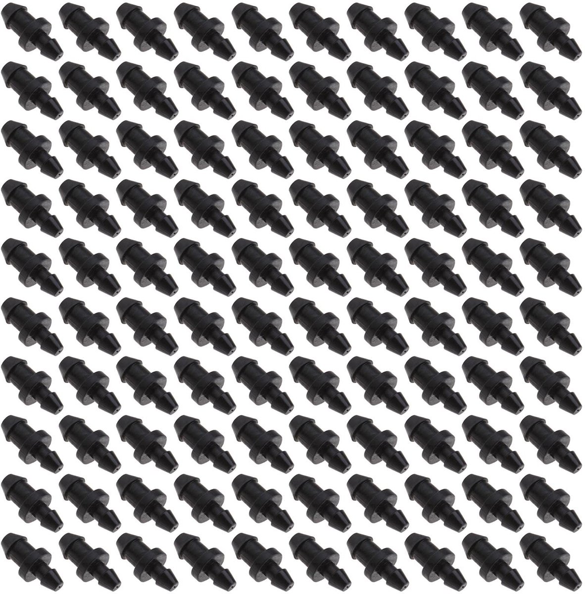 VLEMICO- Druppelirrigatiestekkers 100 Stuks - Buissluiting 1/2"/1/4" - Irrigatie Stopper - Waterdicht - Duurzaam - Kunststof - Irrigatiepluggen