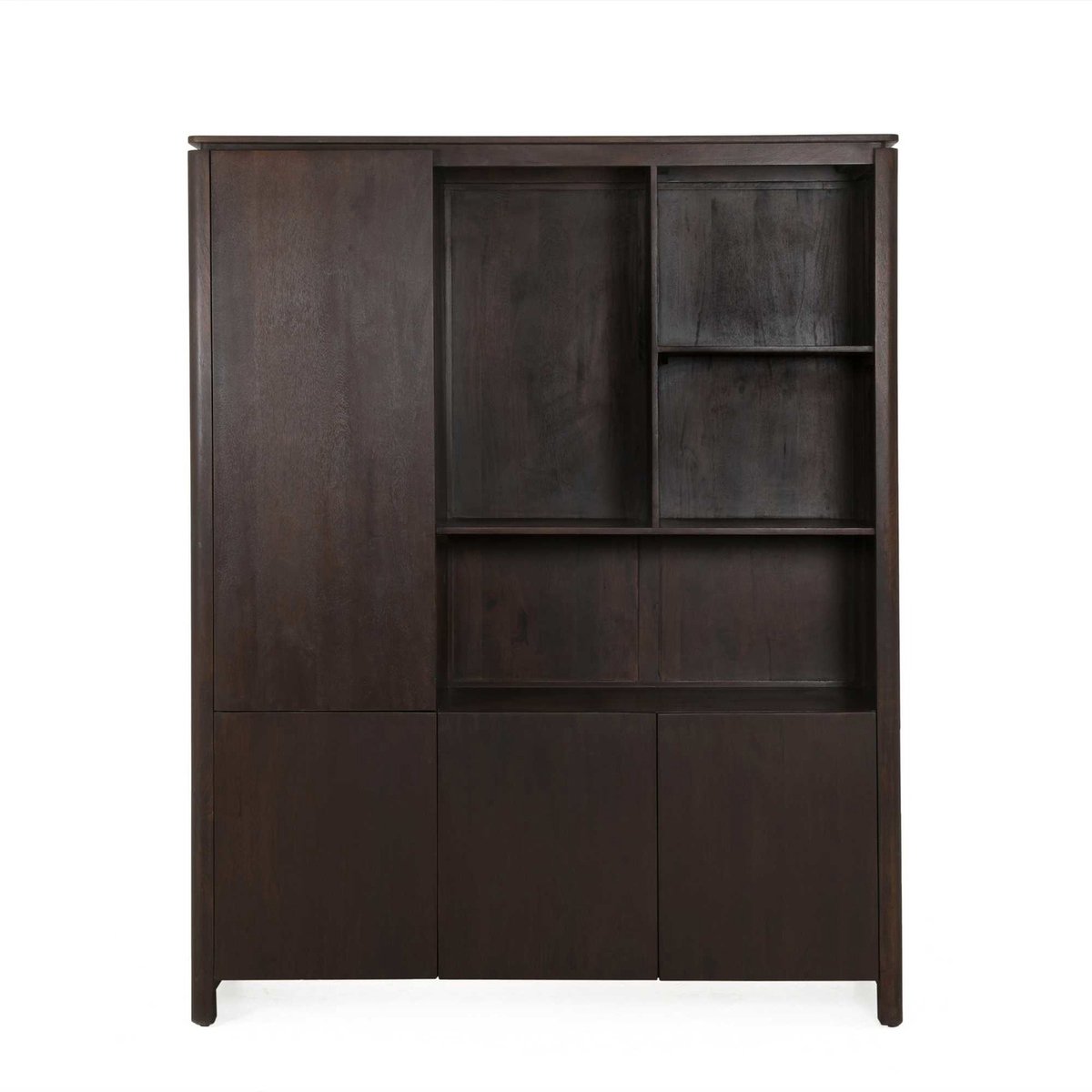 Starfurn - Vakkenkast XL Dallas 160 cm mangohout - bruin