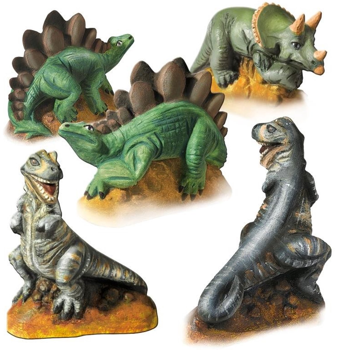 SES Creative – Gieten en Schilderen – Dino’s – met gietmallen, gips, verf en penseel – vanaf 5 jaar — afbeelding 4