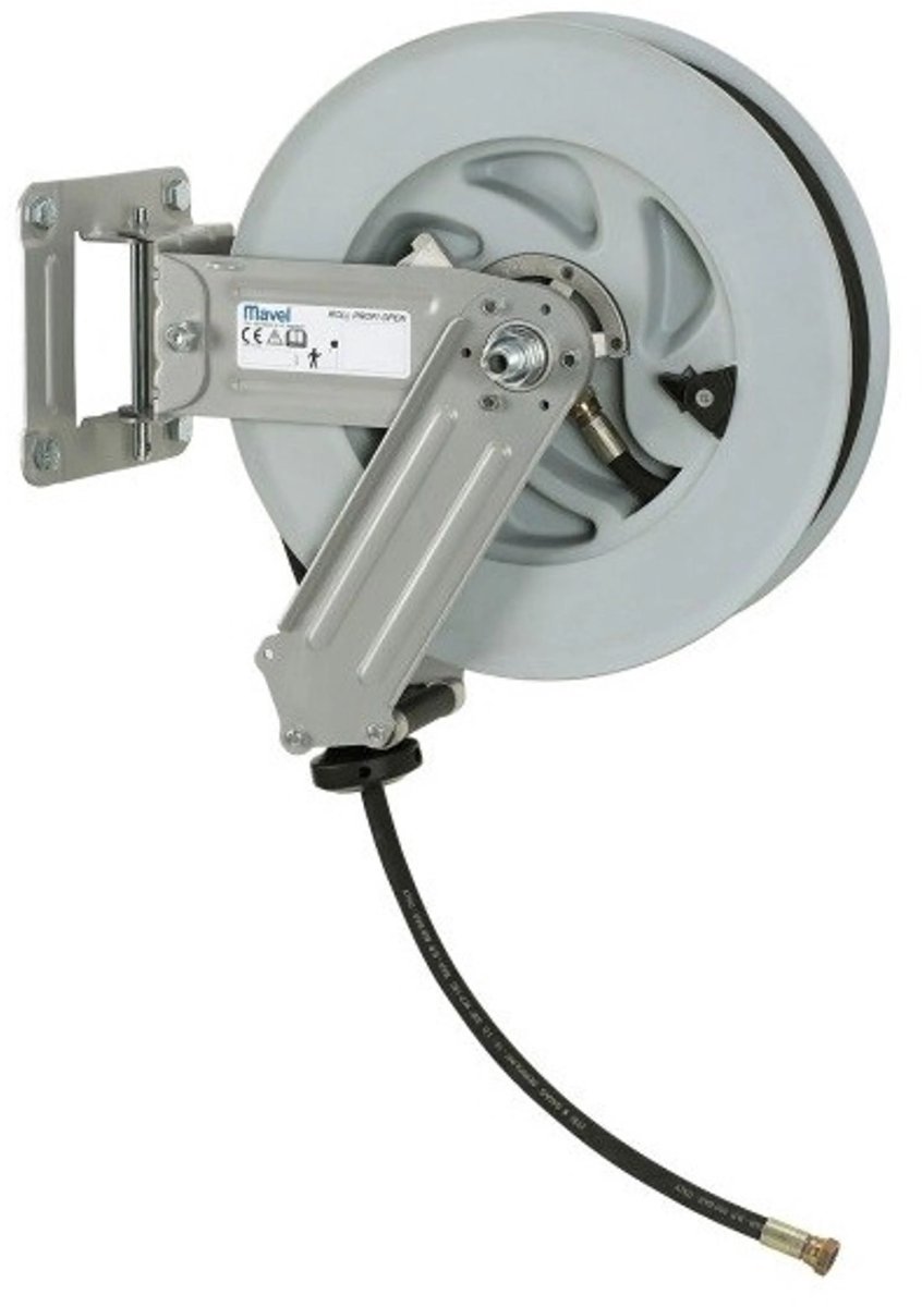 MAVEL Profi Open Air Automatische Luchtslanghaspel 16+2 meter / 10mm / 20bar