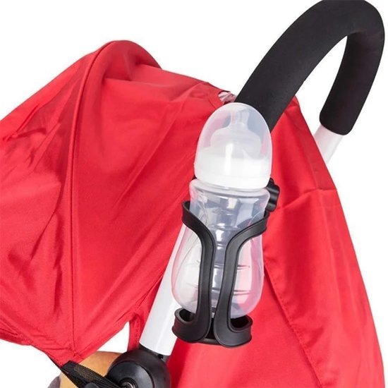 Set van 1 stuk - Bidonhouder - Bidonhouder voor de fiets - Bekerhouder - Verstelbaar - Fietsaccessoire - 4 cm clip - Geschikt voor motorfietsen, fietsen, kinderwagens, enz. - 14*7 cm - Zwart — afbeelding 5