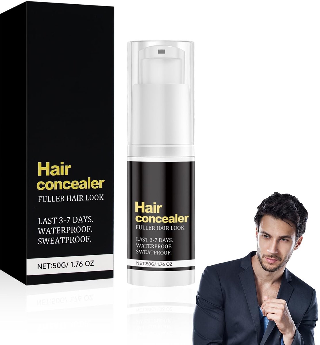 LAUZY- Haarbedekkingscrème - Zweetbestendig - Haarconcealer - Voluminiserend Haar - Hydrateert en Repareert - Geschikt voor Alle Haartypes