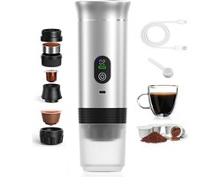 Koffiezetapparaat - Espresso machine - Snelle koffie - Compact design - 15 cm breed - Zwart