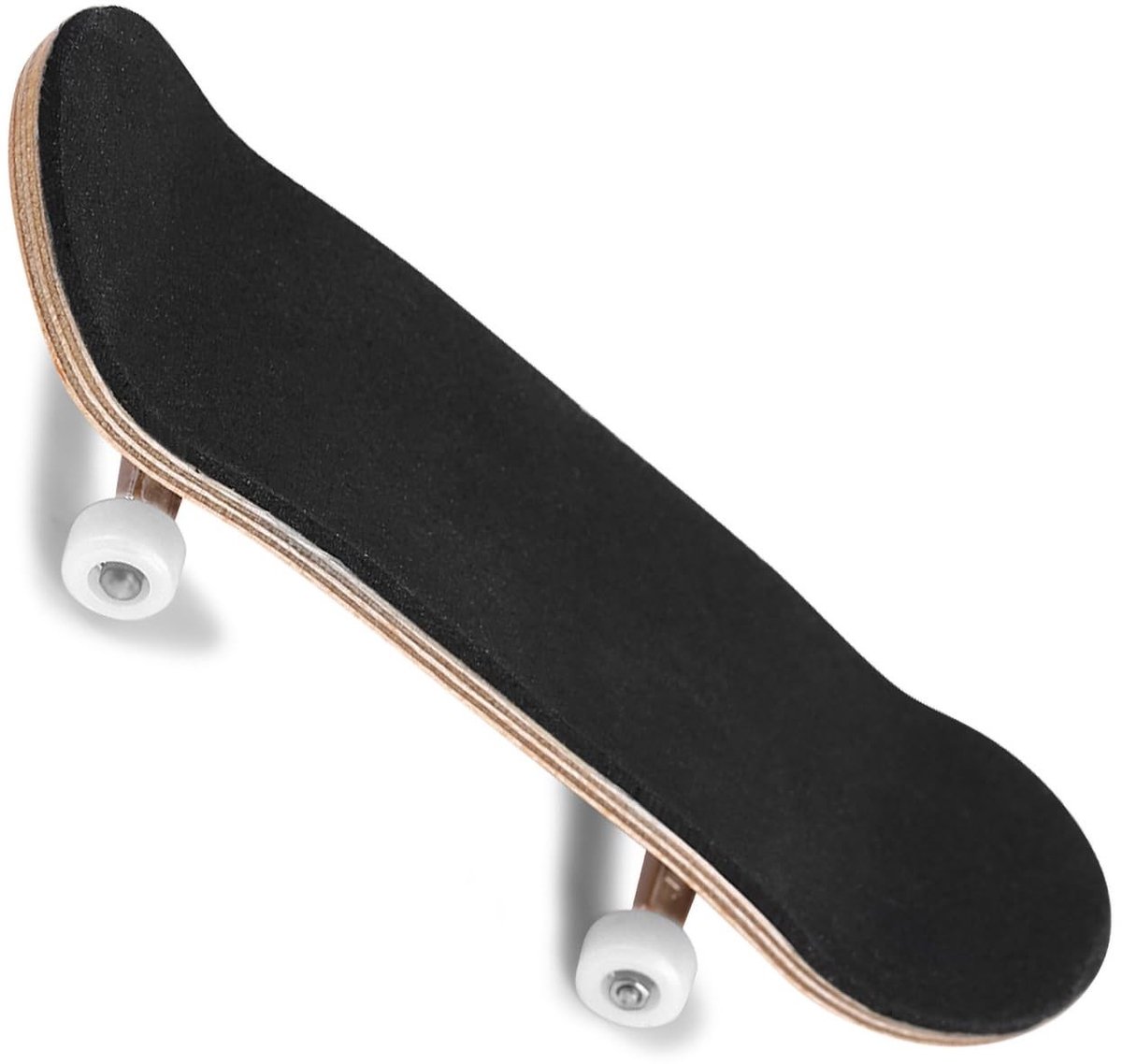 Dailygoods- Fingerboard Mini Skateboard - Esdoorn Houten Deck - Zachte Pad Lagerwielen - Nikkellegering Constructie - 96 x 28 mm - Schokabsorberend