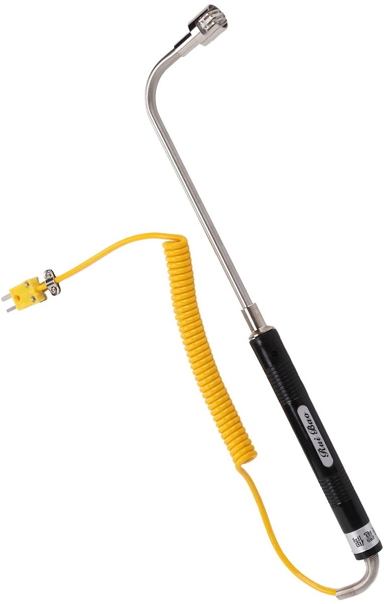 Dailygoods- Thermokoppel Hoge Precisie - K-type Stekker - Hittebestendig Staal - Geïsoleerde Handgreep - Slijtvast en Corrosiebestendig - Hoge Meetnauwkeurigheid - Temperatuursonde