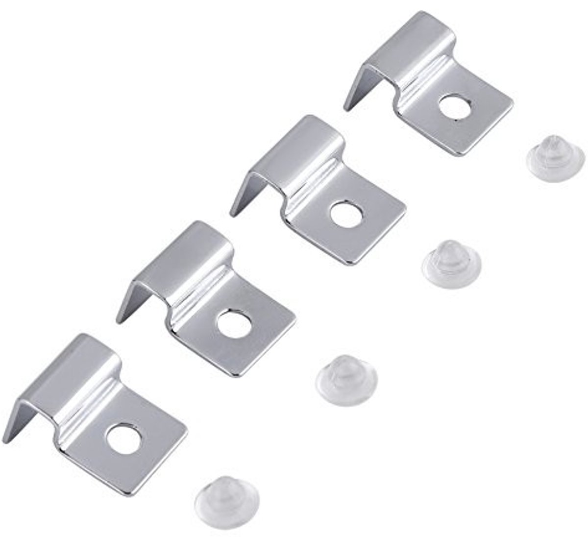 Dailygoods- Aquarium Deksel Ondersteuning - Roestvrij Staal - Antislip Houder - Set van 4 - 6 mm - Duurzaam en Corrosiebestendig - Aquarium Clips
