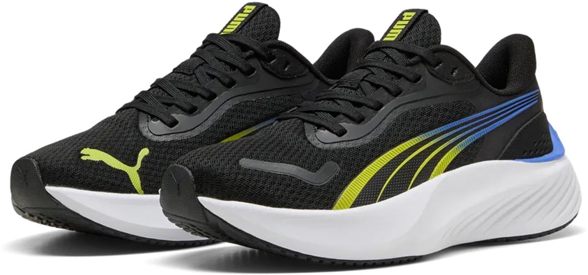 PUMA Pounce Lite Jr kindersportschoenen 401512 11 -lime sapphire Bont