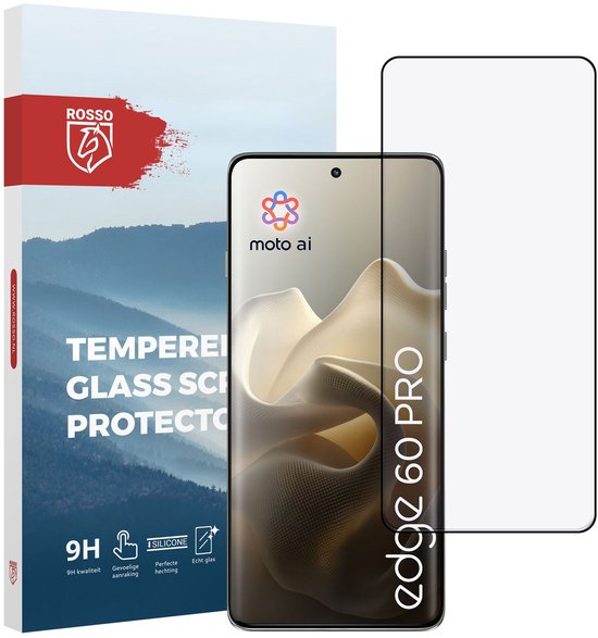 Rosso Screen Protector Geschikt voor Motorola Edge 60 Pro | 9H Tempered Glass | Glasplaatje | Beschermlaag | Beschermglas | 9H Hardheid