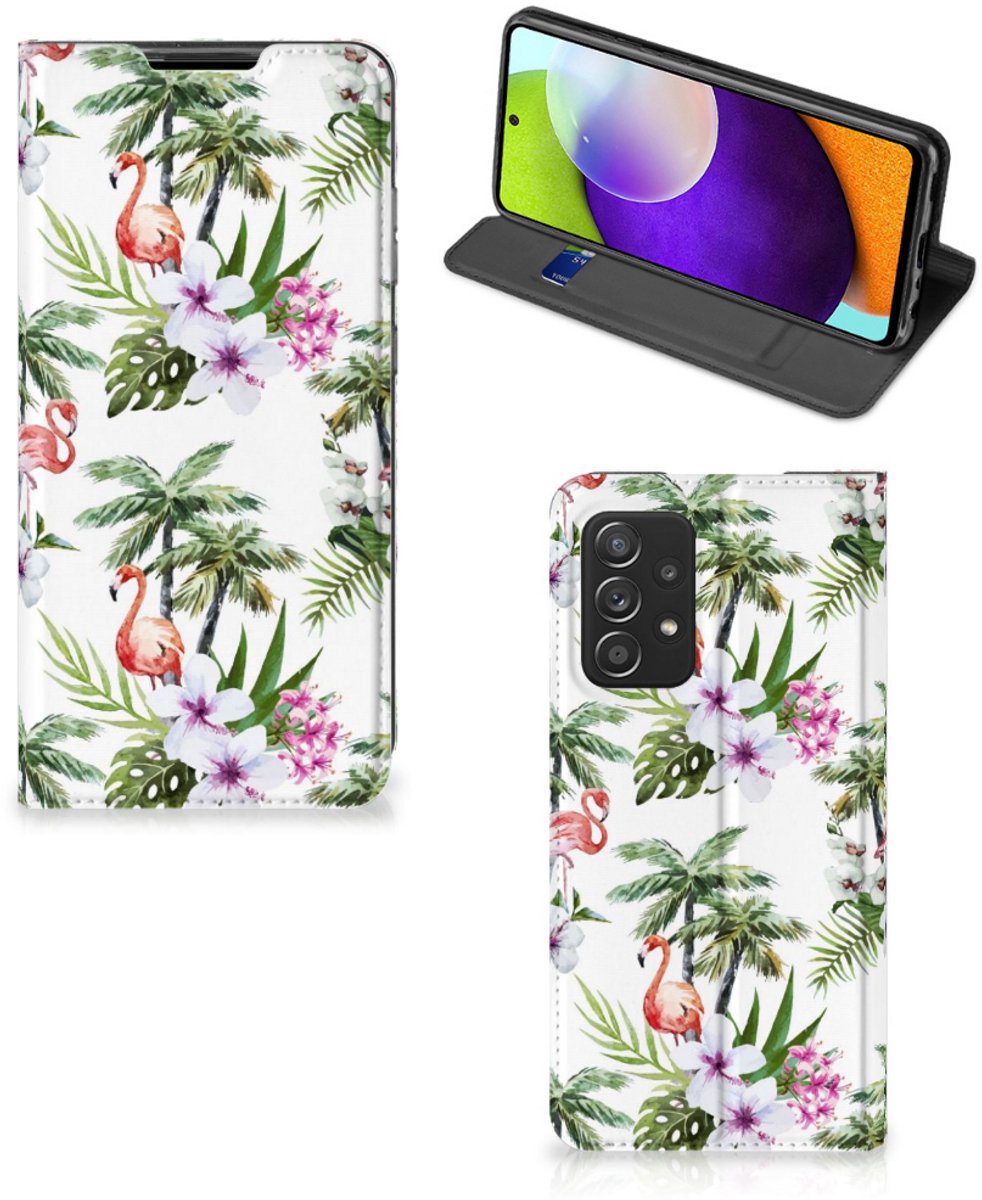 Samsung Galaxy A52 Hoesje maken Flamingo Palms