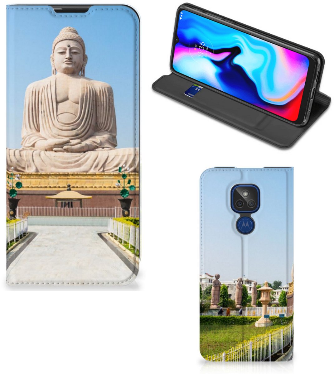 Motorola Moto G9 Play Book Cover Boeddha