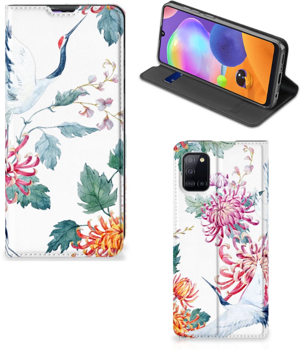 Samsung Galaxy A31 Hoesje maken Bird Flowers