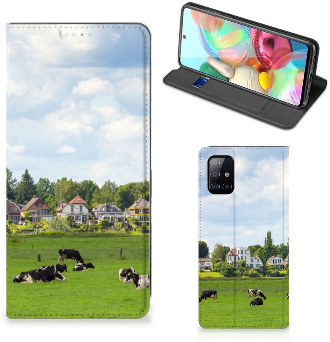 Samsung Galaxy A71 Hoesje maken Koeien
