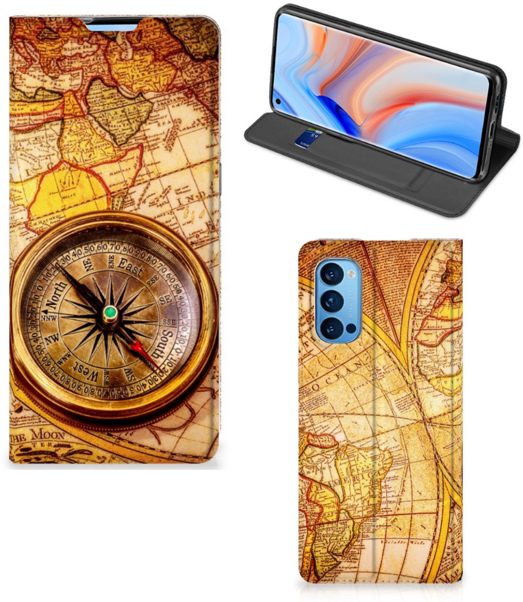 OPPO Reno4 Pro 5G Book Cover Kompas