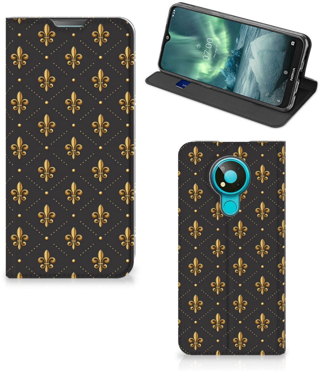 Nokia 3.4 Hoesje met Magneet Franse Lelie