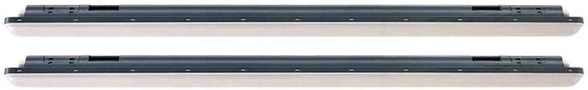 LED diffusor verlichting Plafondlamp Garage Vochtbestendige verlichting, 48W 5760lm 4000K koel wit L 150 cm, set van 2