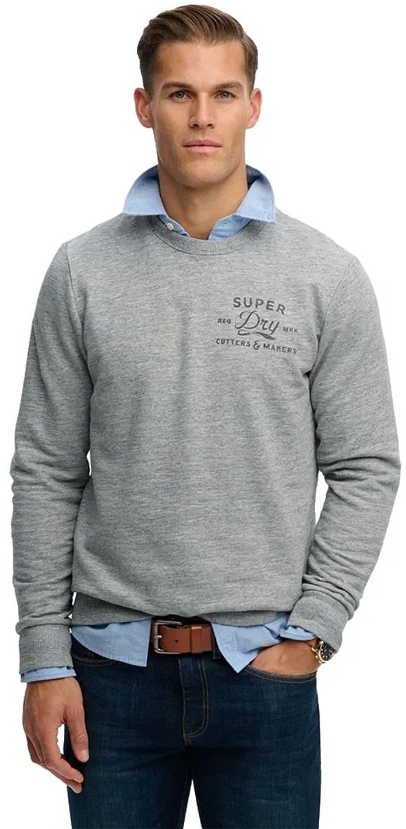 Superdry Cutters And Makers Relaxed Sweatshirt XL Man Grijs