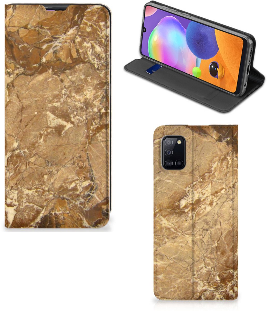 Samsung Galaxy A31 Standcase Marmer Creme