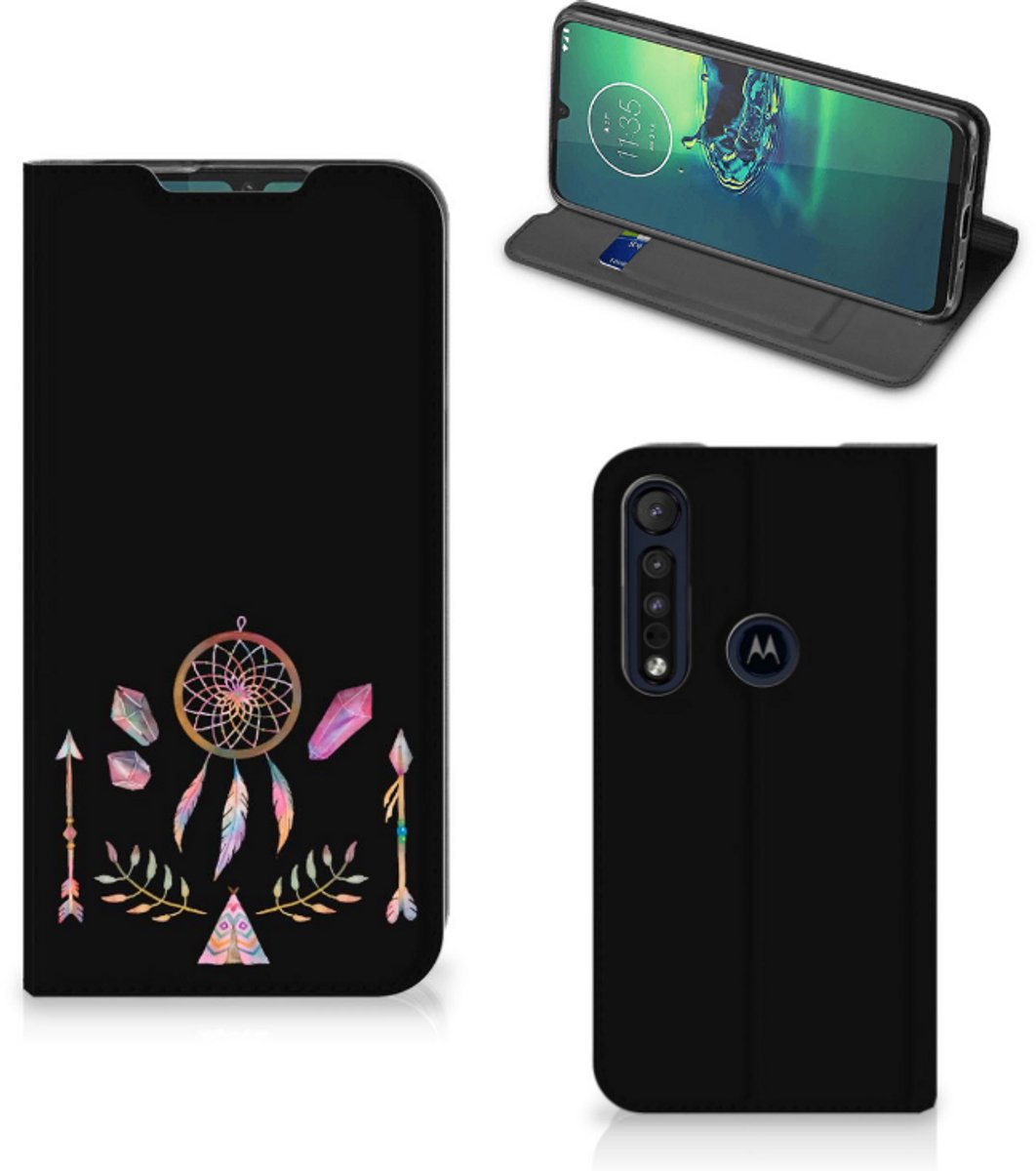 Motorola G8 Plus Magnet Case Boho Dreamcatcher