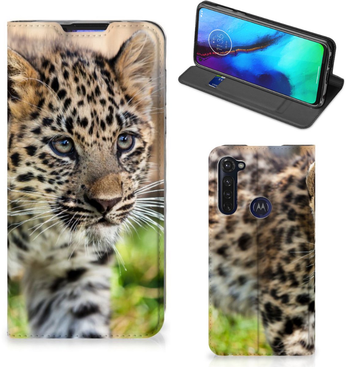 Motorola Moto G Pro Hoesje maken Baby Luipaard