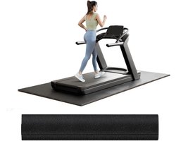 Loopband wandelmat voor tapijtvloeren 68 x 24,1/4 inch dikke loopbandmat voor hardhouten vloeren, mat voor onder loopband/hometrainer op tapijt, opvouwbare fitnessapparatuur mat, geluidsdemping