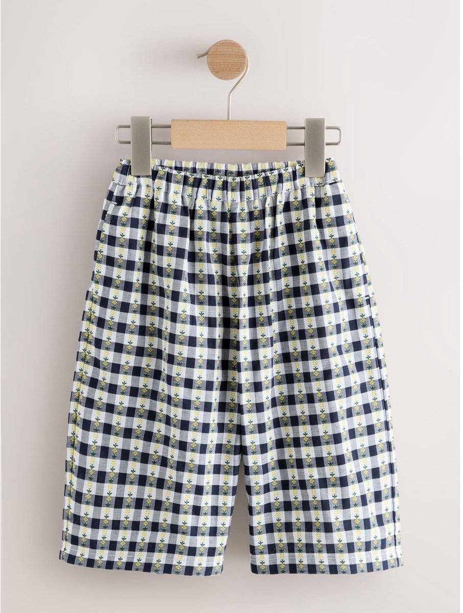 Next - Meisjes - Gingham broek - Zwart