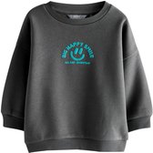 Next - Jongens - Sweater met ronde hals en print - Zwart