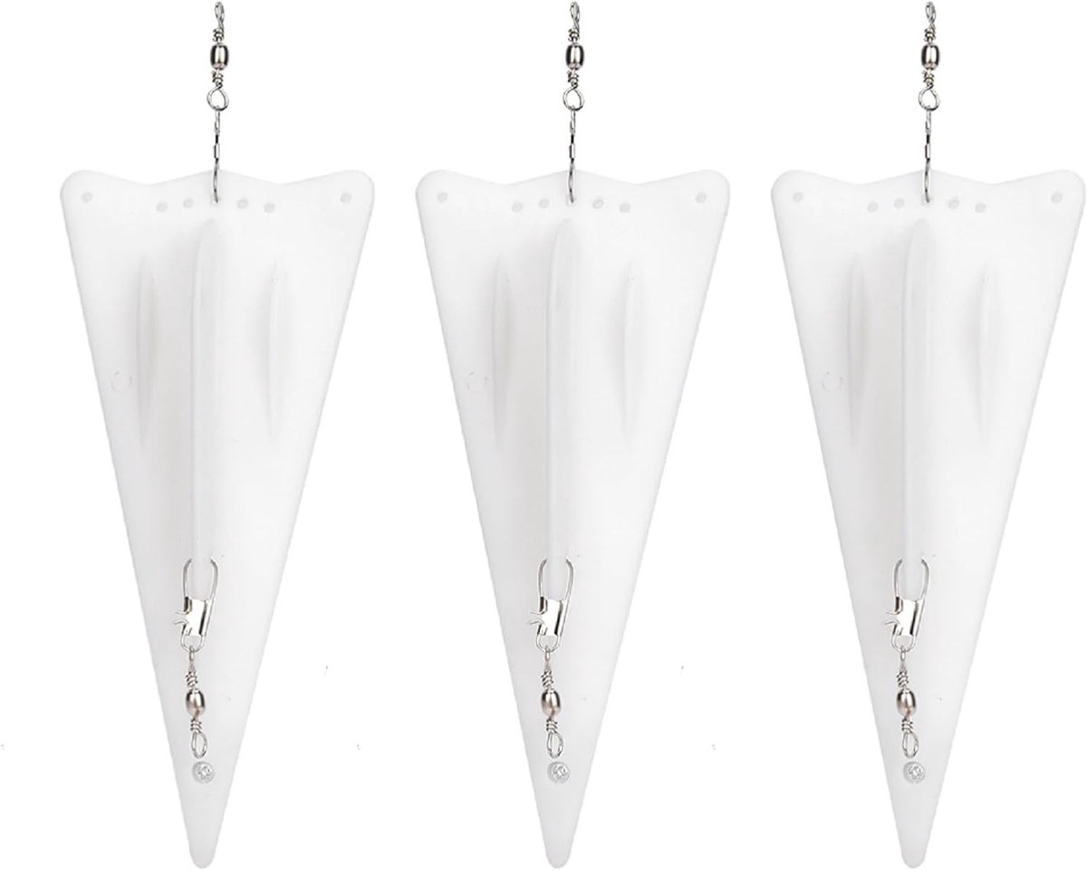 Set van 3 Vissers Trolling Borden - Plastic Duikborden voor Efficiënt Vissen, Trolling Accessoires en Planer Borden