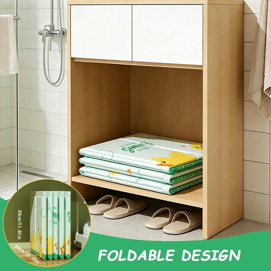 Foldable Bathtub, Portable Baby Bathtub, Large Baby Tub for 0-8 Years, with Bath Toy, Integrated Bathtub, 78 x 45 x 30 - ShopVlot — afbeelding 2