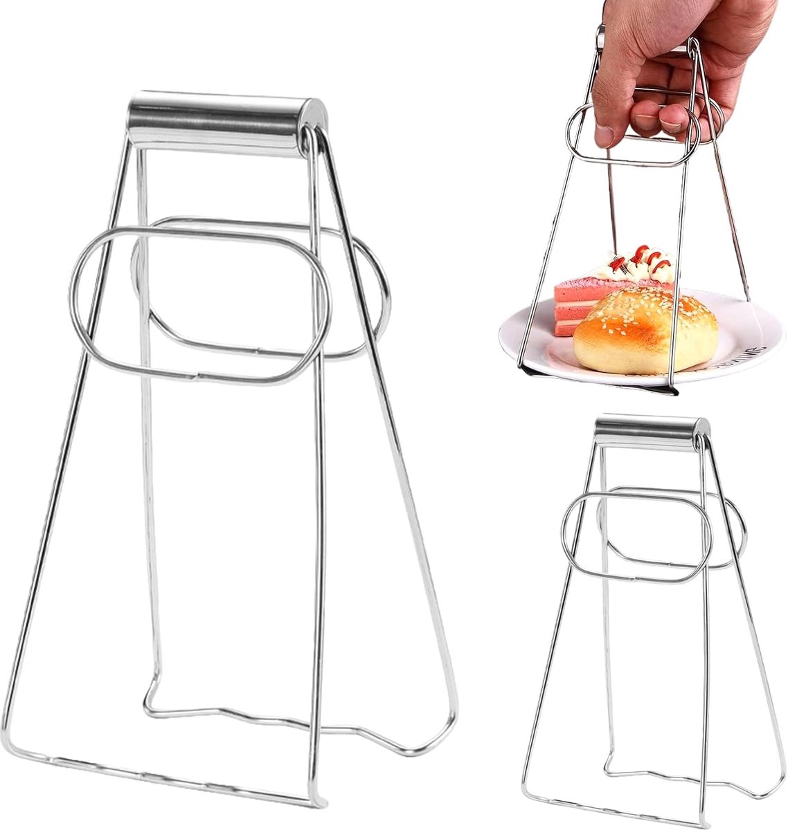 2 multifunctionele air fryer tangen - siliconen - anti-verbrander - tangen voor hete gerechten - keukengerei voor magnetron.