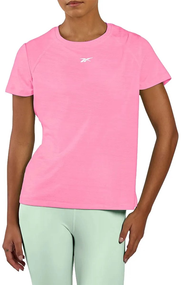 Reebok T-shirt Met Korte Mouwen Regular Vrouw Roze