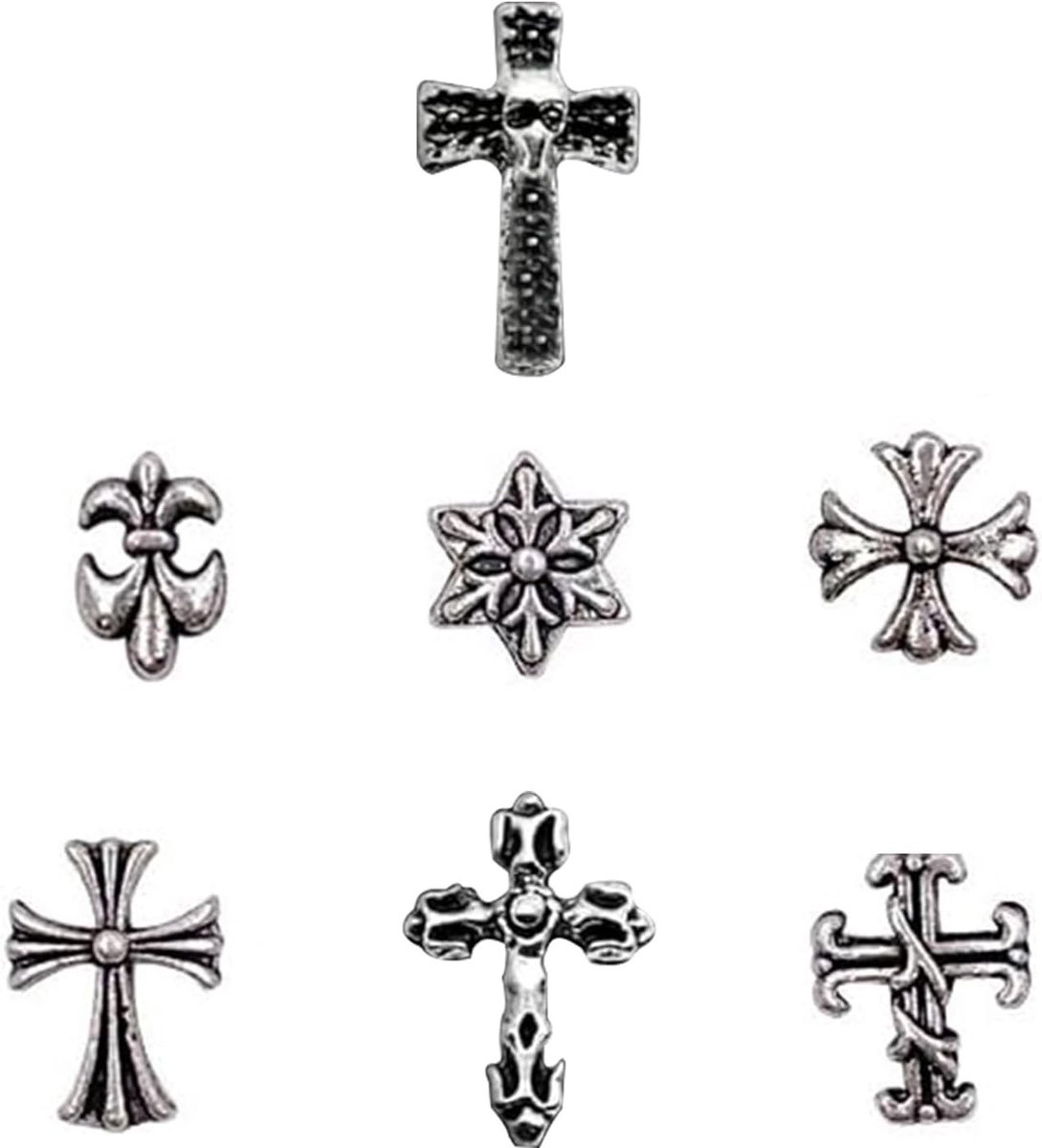 70 Stuks Nagelaccessoires - Metalen Nag Versieringen voor Vrouwen, Gothic Nagelkunst en Nageljuwelen
