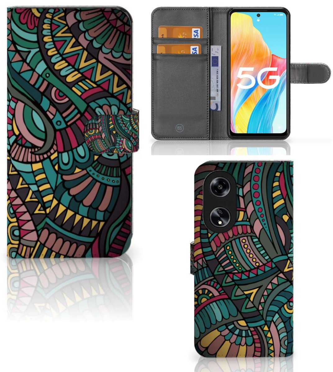 OPPO Reno8 T 5G Telefoon Hoesje Aztec