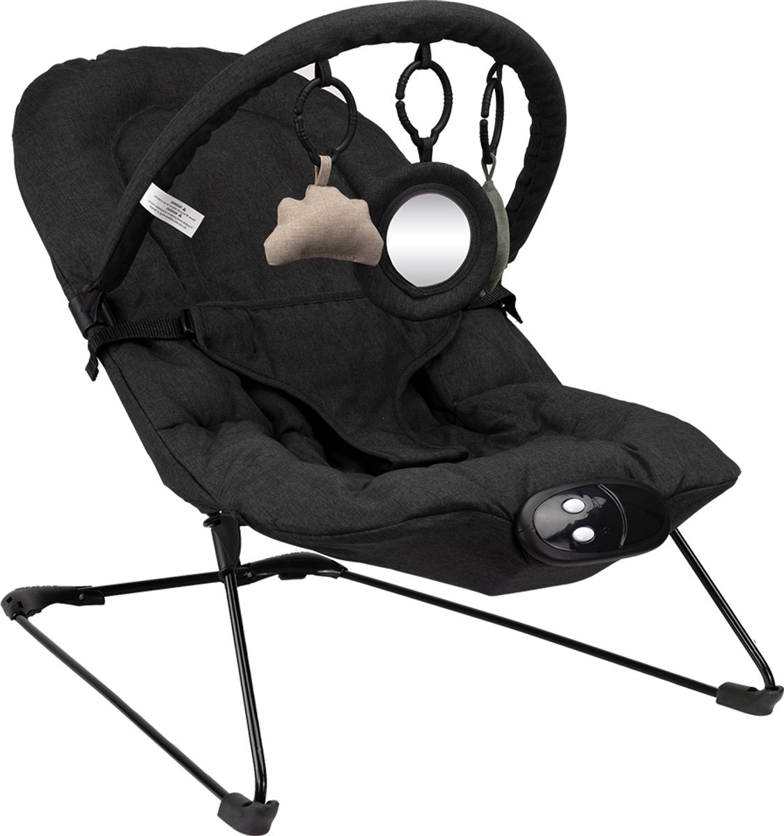 Bol.com Novi Baby Musical Cloud Wipstoel - Schommelstoel - Bouncer - Zwart aanbieding