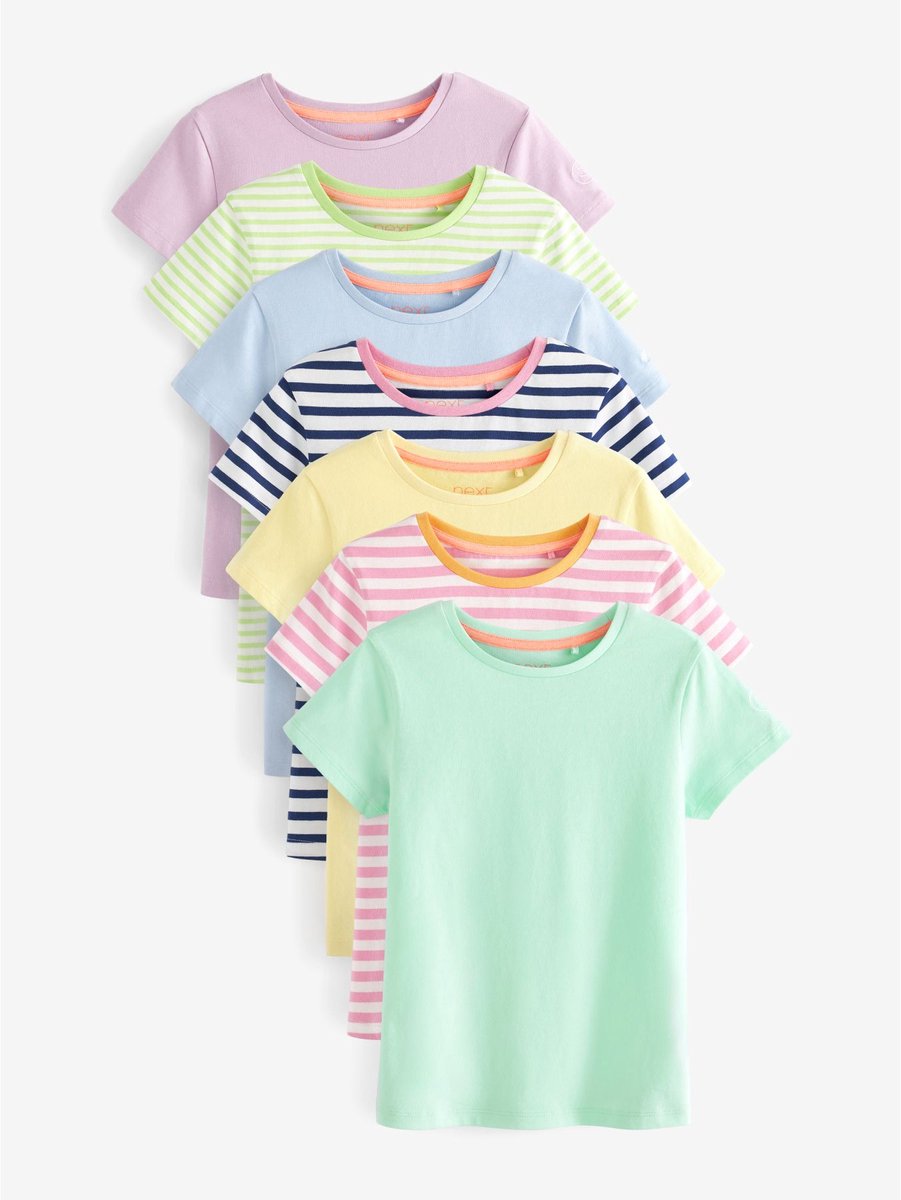 Next - Meisjes - T-shirts 7 Pack - Geel