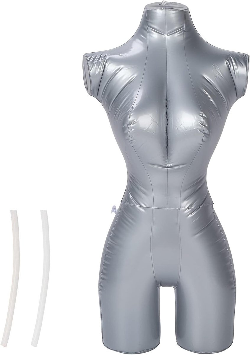 Vrouwelijke Inflatable Mannequins voor Kledingpresentatie, Half Lichaam Display Stand en Dress Shapes voor Modeaccessoires