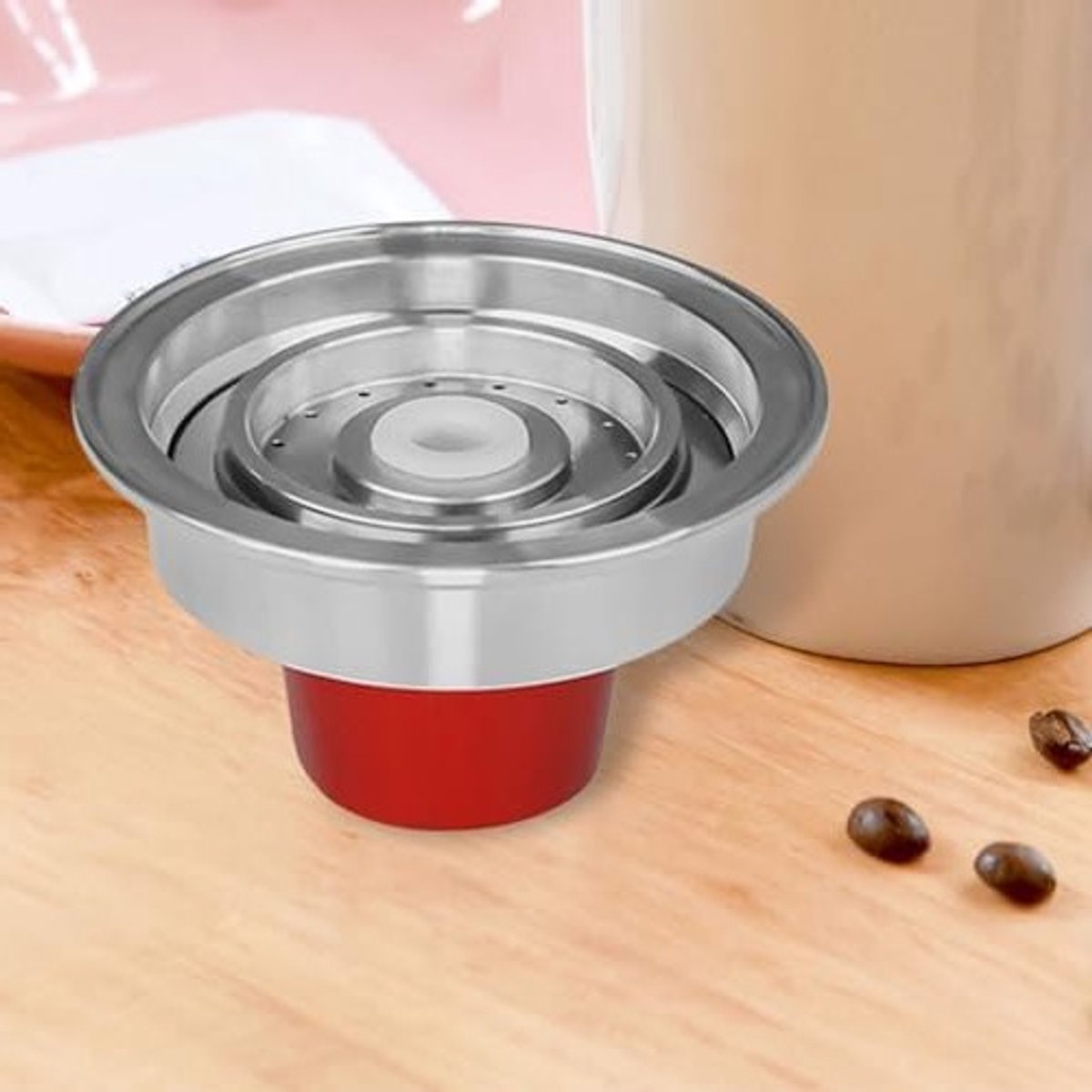 Herbruikbare Koffie Adapter van RVS, Universele Capsule Houder voor Koffiemachines en Koffiezetapparaten