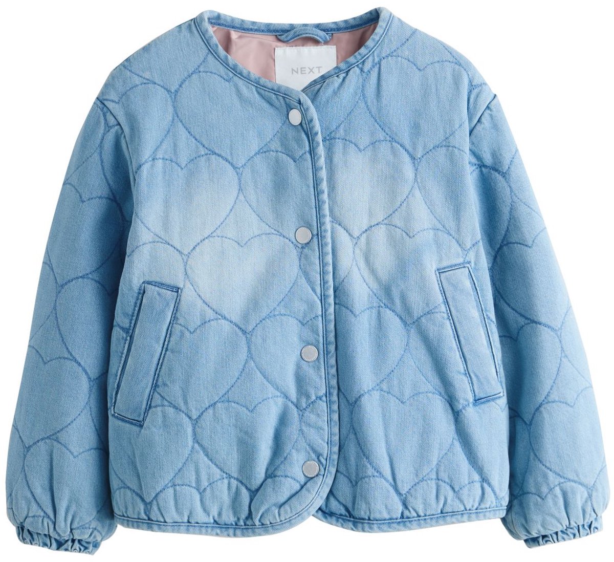 Next - Meisjes - Doorgestikt jack - Blauw
