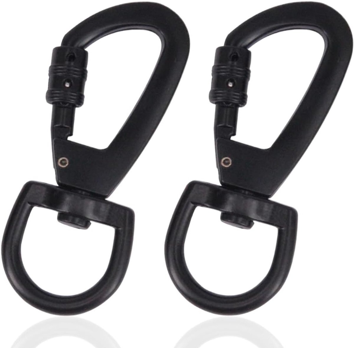 Robuuste Carabiner Haken voor Klimmen en Sleutelhangers, Grote Draaiende Carabiner, Perfect voor Outdoor Activiteiten
