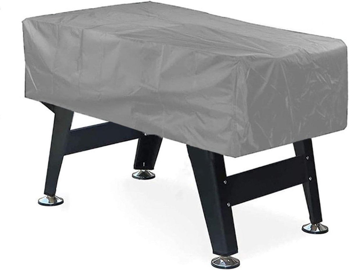 Tafelvoetbalhoes - Kickertafel beschermhoes - Buitenmeubels beschermen - Waterdicht en UV-bestendig - 160 x 114 x 49 cm - Grijs