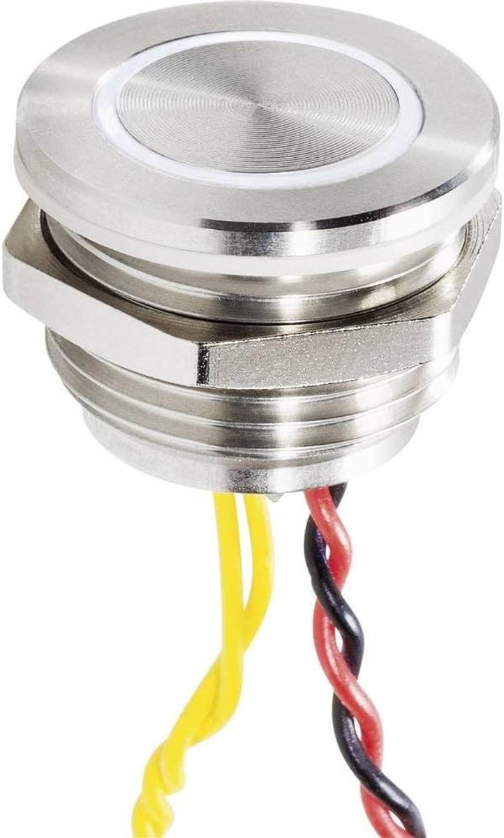 Belknop RVS - Drukknoppen - Voordeur Bediening - Piëzo Element - IP68 - Wit