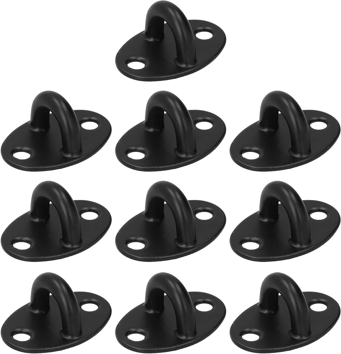 10 Stuks U Haak RVS Zware Plafondhaken met Verlengbouten voor Yoga Hangmatten en Schommels