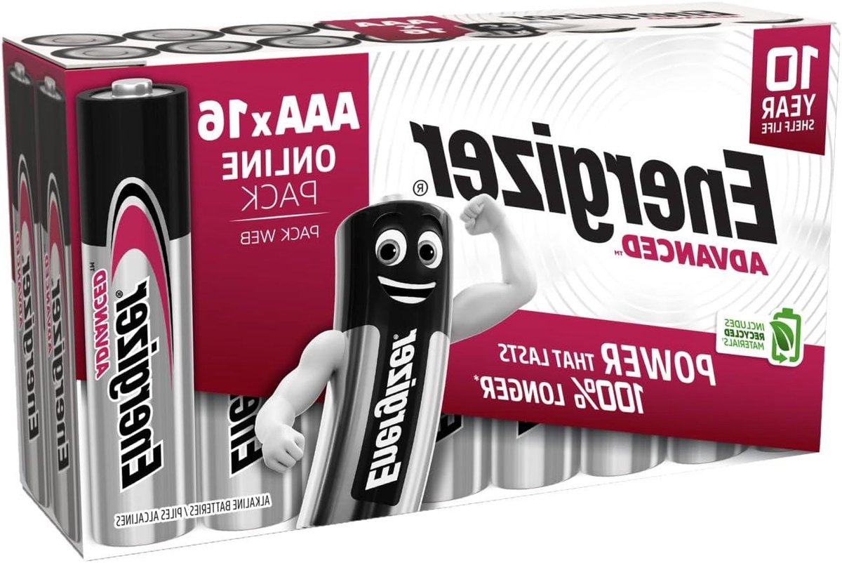 AAA Batterijen - Alkaline Energiecellen - Apparaten Voeden - Lange Houdbaarheid - 16 Stuks - Zilver