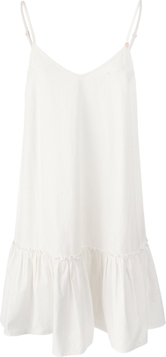 Brunotti Nami Jurkje Dames 100% Katoen Zomerjurk Loose Fit S Creme